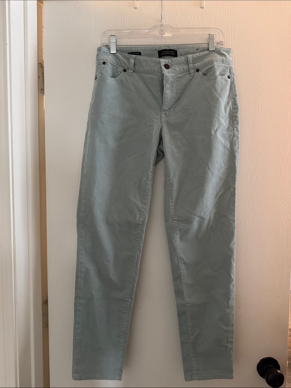 Talbots Women's Slim Straight Jeans - Light Gray